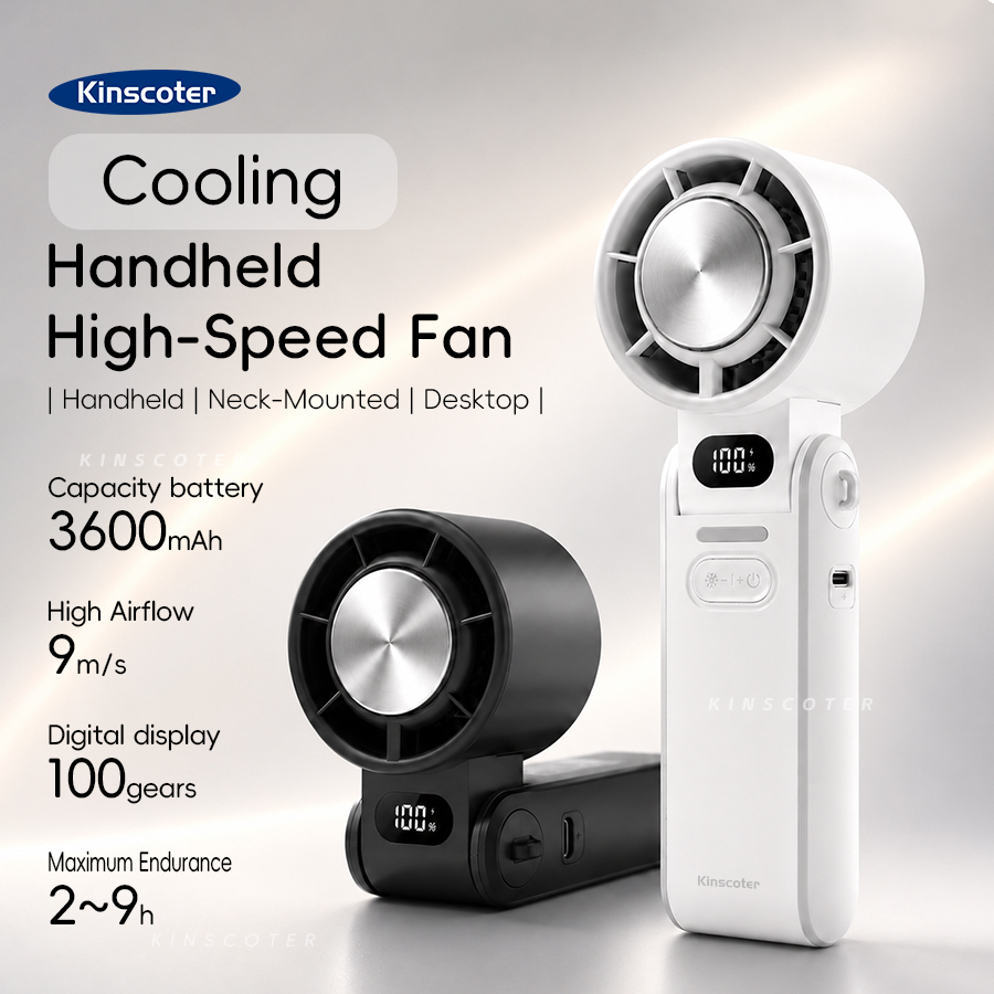 Electronic Gadgets For Home - KINSCOTER Outdoor Foldable Portable Handheld Fan