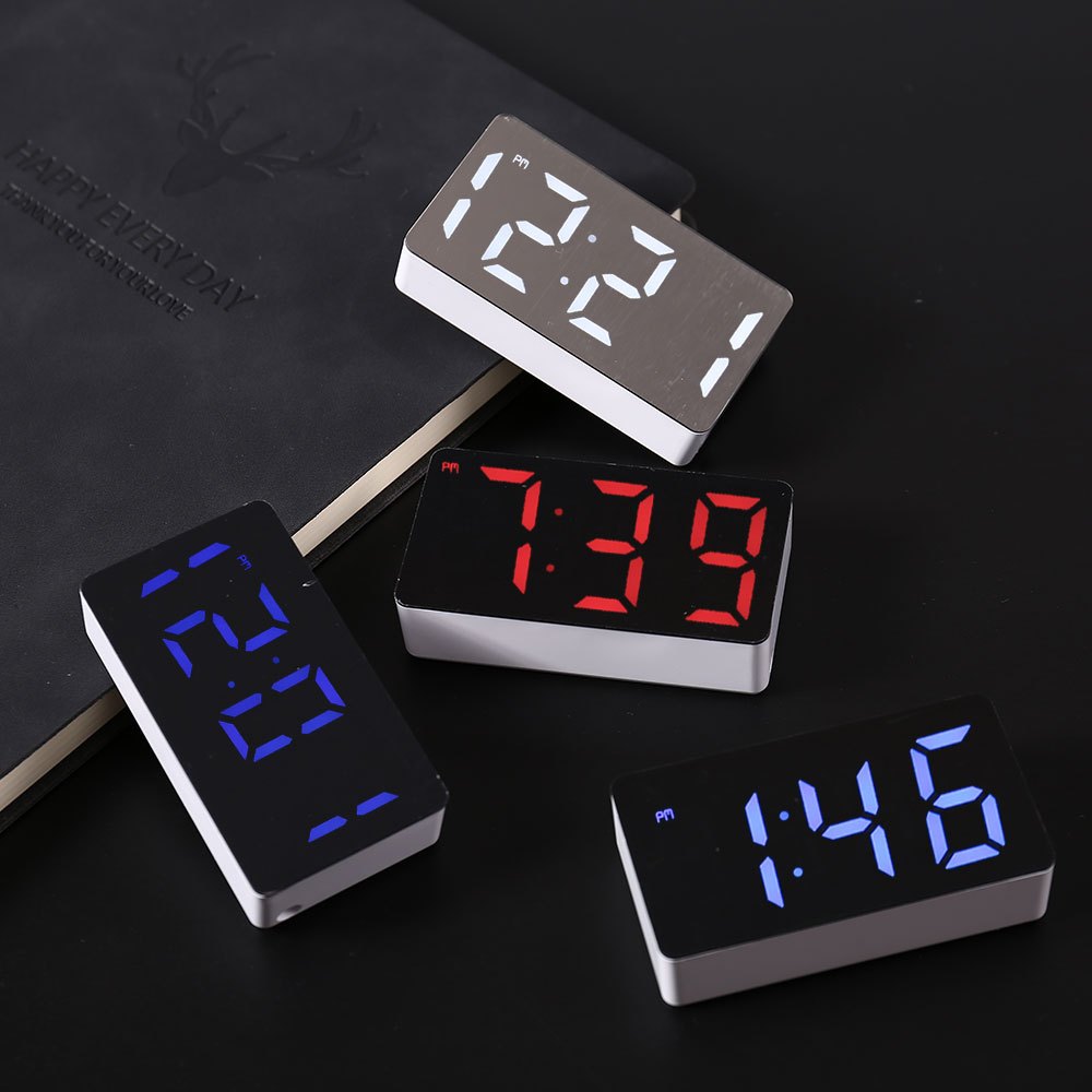 Electronic Gadgets For Home - LED Electronic Watch Mirror Alarm Clock