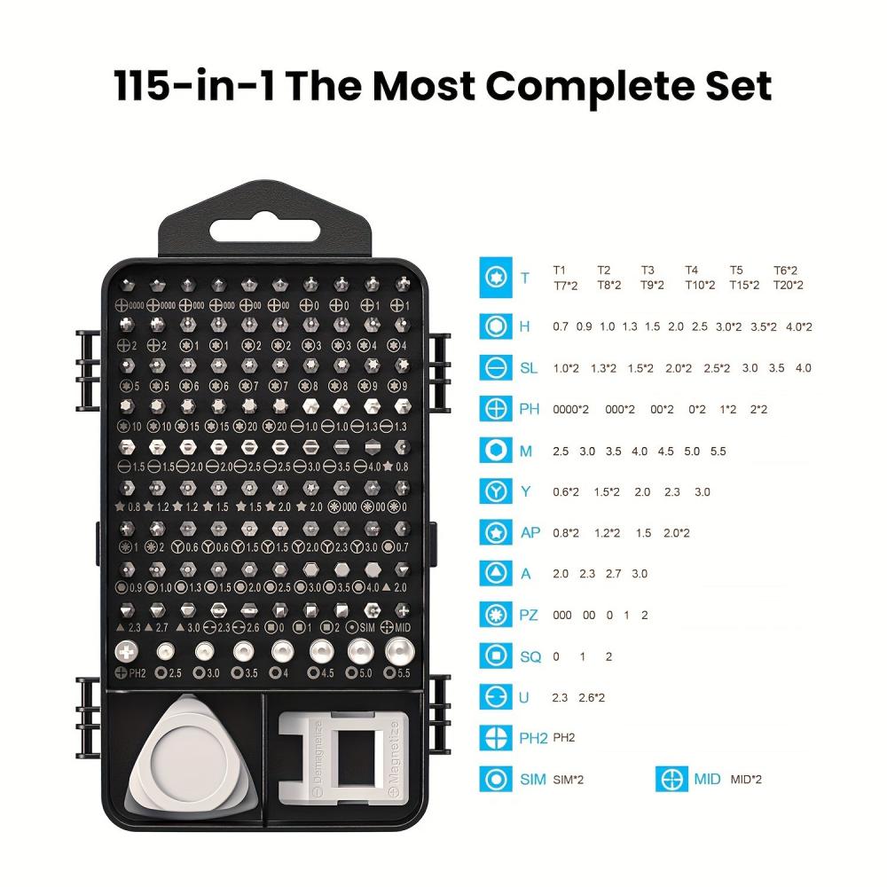 115-in-1 Precision Screwdriver - Electronics Repair Gadgets recension och pris